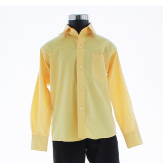 Foto 3 | Camisa Para Niño Chicos Olé 3556 Amarillo Manga Larga