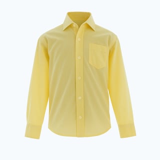 Foto 1 | Camisa Para Niño Chicos Olé 3546 Amarillo Manga Larga