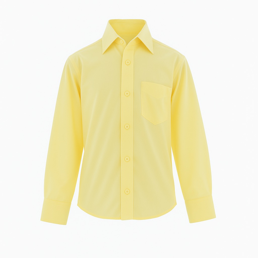 Foto 1 | Camisa Para Niño Chicos Olé 3547 Amarillo Manga Larga