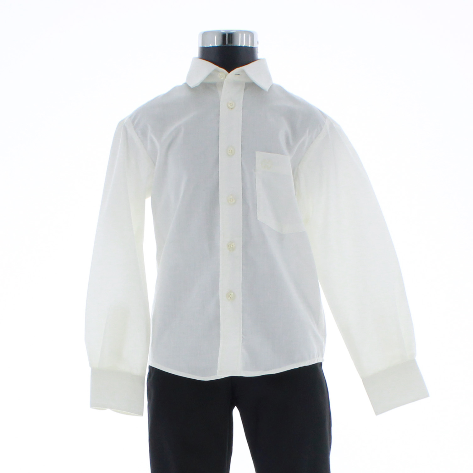 Foto 4 pulgar | Camisa Para Niño Chicos Olé 3560 Blanco Manga Larga