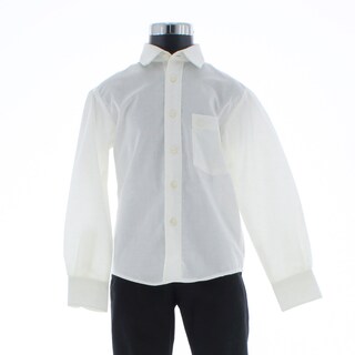 Foto 3 | Camisa Para Niño Chicos Olé 3560 Blanco Manga Larga