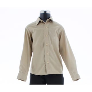 Foto 2 | Camisa Para Niño Chicos Olé 3564 Café Manga Larga