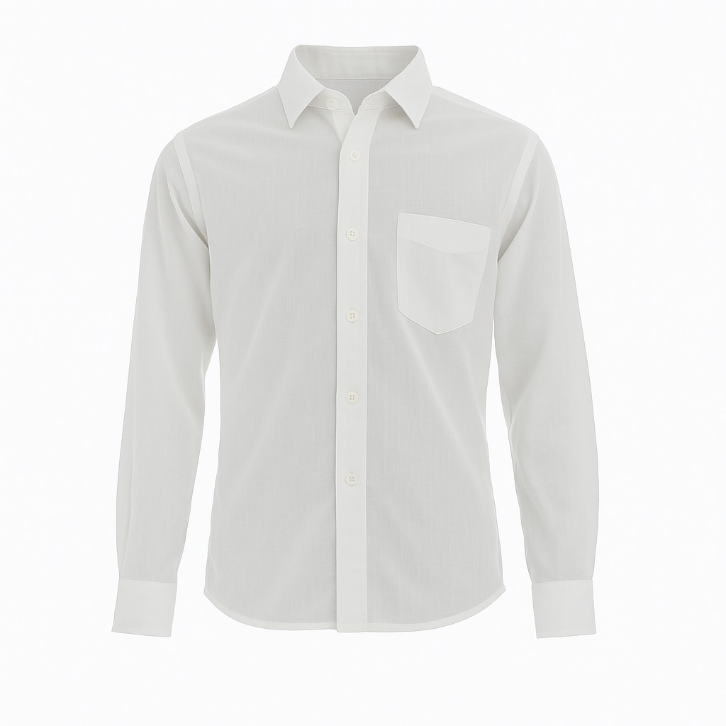 Foto 2 pulgar | Camisa Para Niño Chicos Olé 3530 Blanco Manga Larga