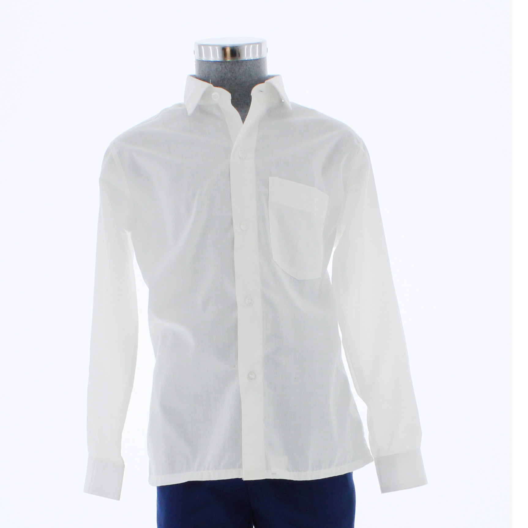 Foto 4 pulgar | Camisa Para Niño Chicos Olé 3530 Blanco Manga Larga