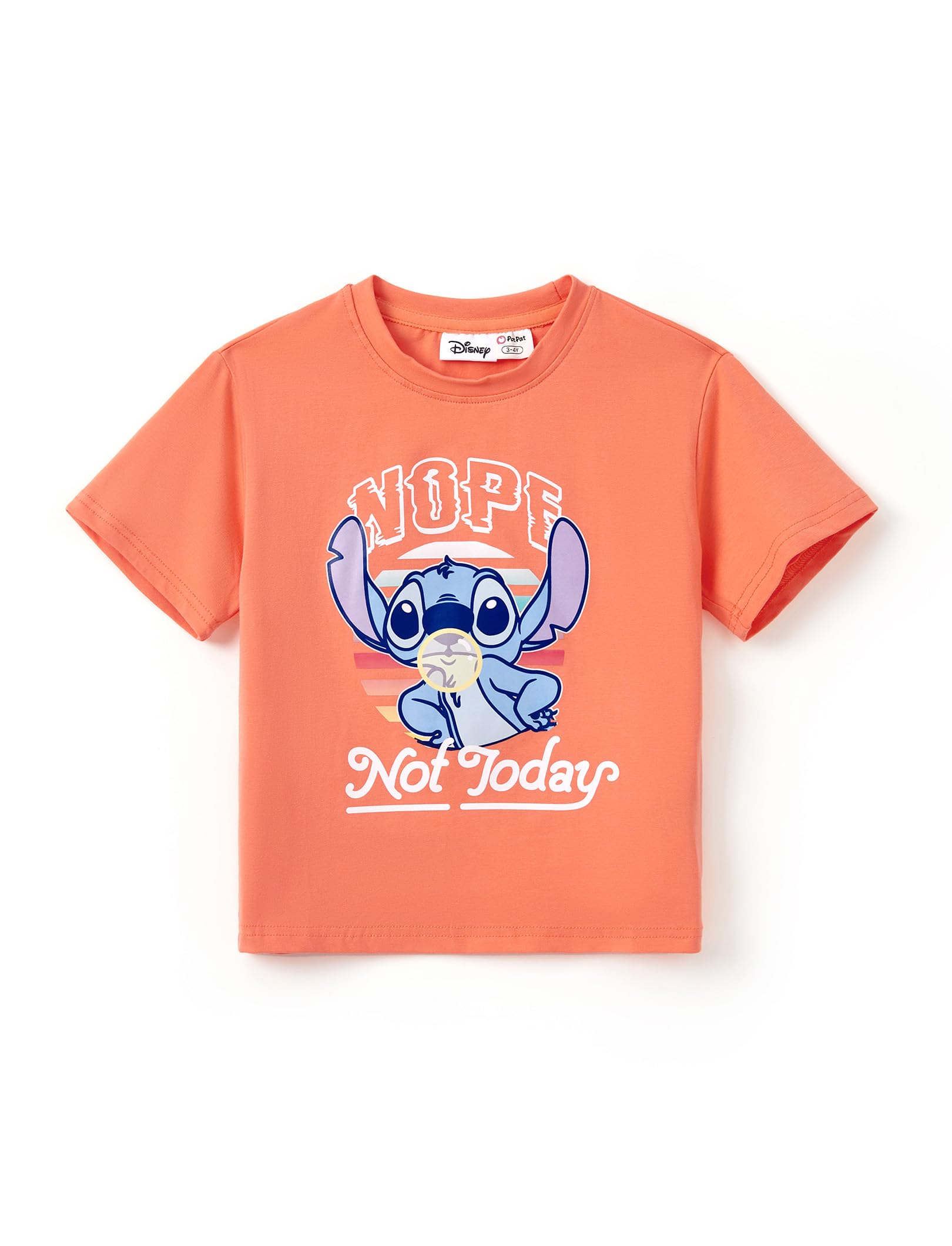 Foto 3 pulgar | Camisas De Algodón Disney Stitch Family A Juego Para Niños De 6 A 7 Años - Venta Internacional.