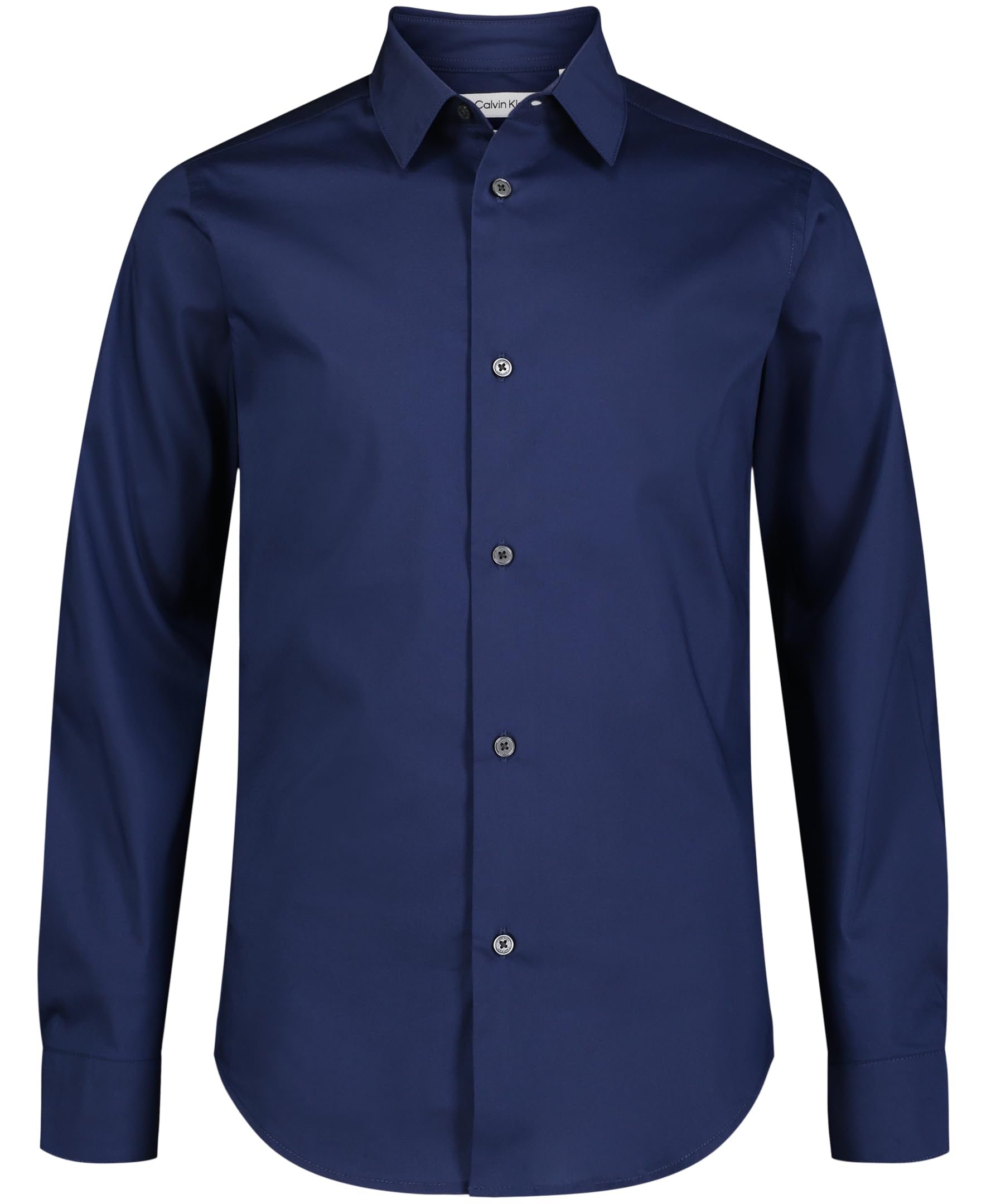 Foto 2 pulgar | Camisa De Vestir Calvin Klein Para Niños, Manga Larga, Azul, Talla 18 - Venta Internacional.