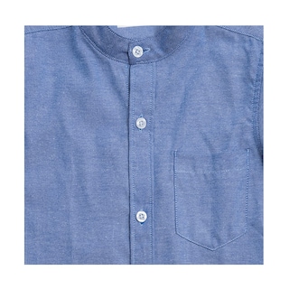 Foto 3 | Camisa Audaz Para Niño De Algodón Azul Con Cuello Mao