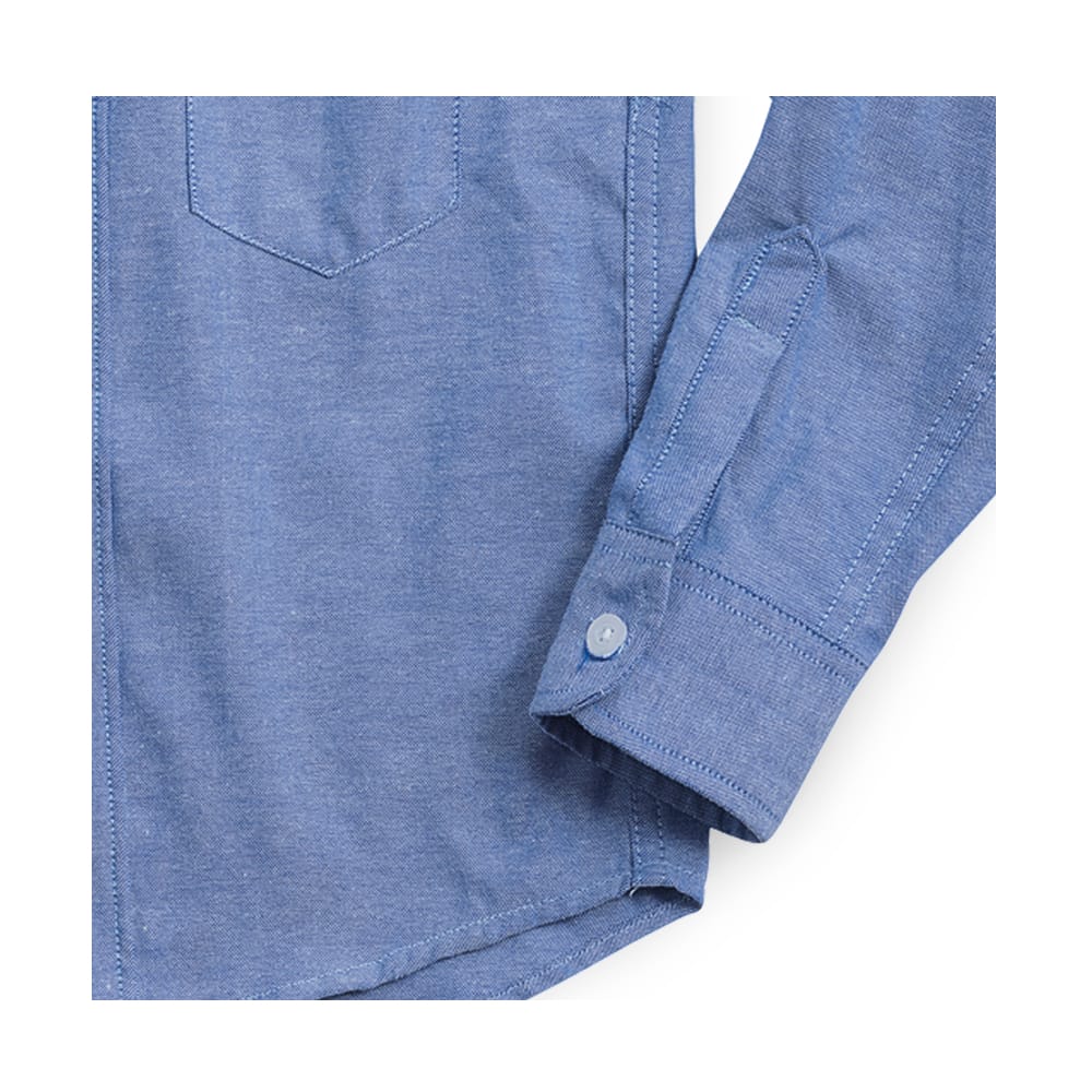 Foto 4 | Camisa Audaz Para Niño De Algodón Azul Con Cuello Mao