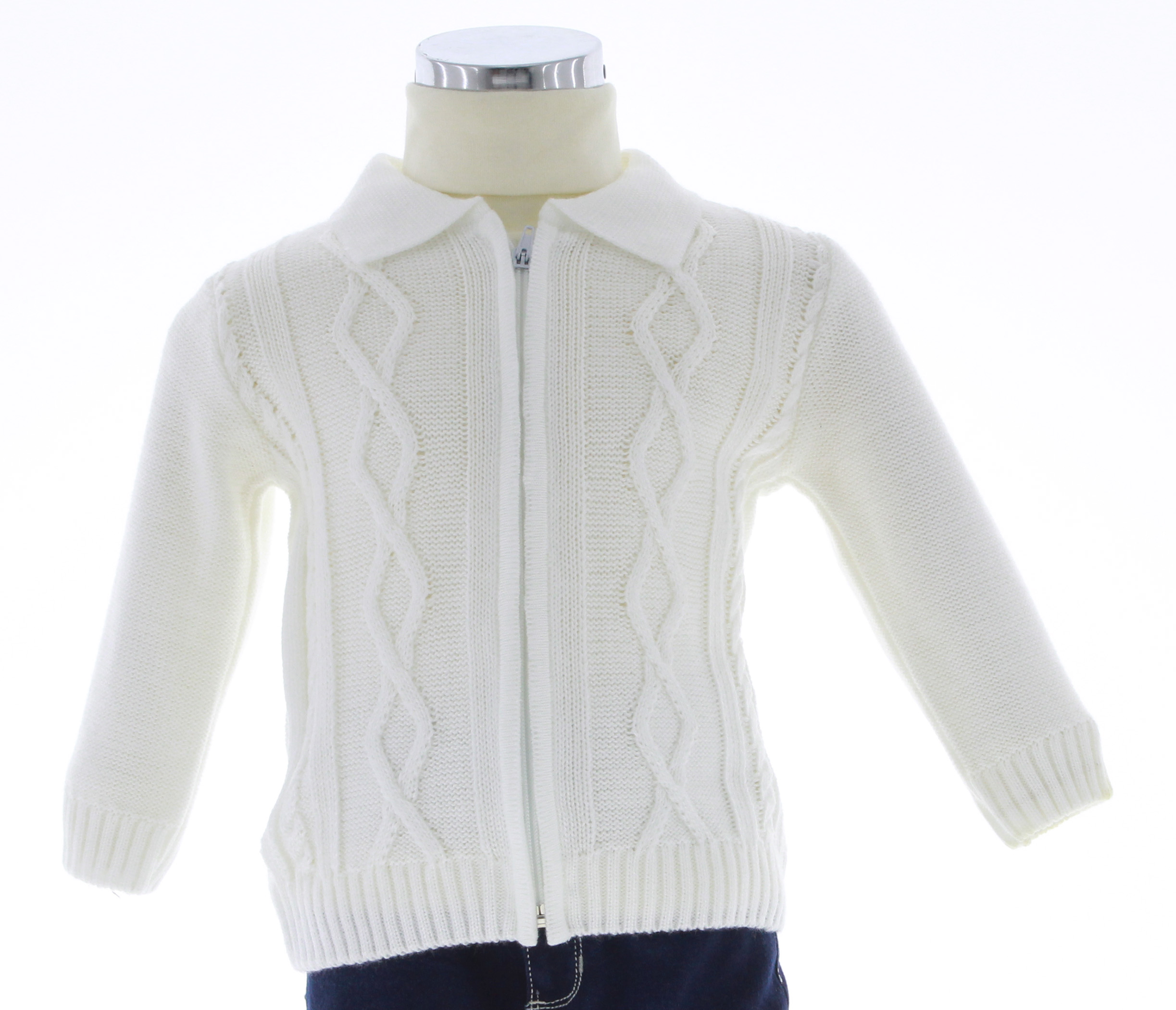 Foto 1 | Sueter Niño Chicos Olé Tejido Bebe 3317 Color Blanco