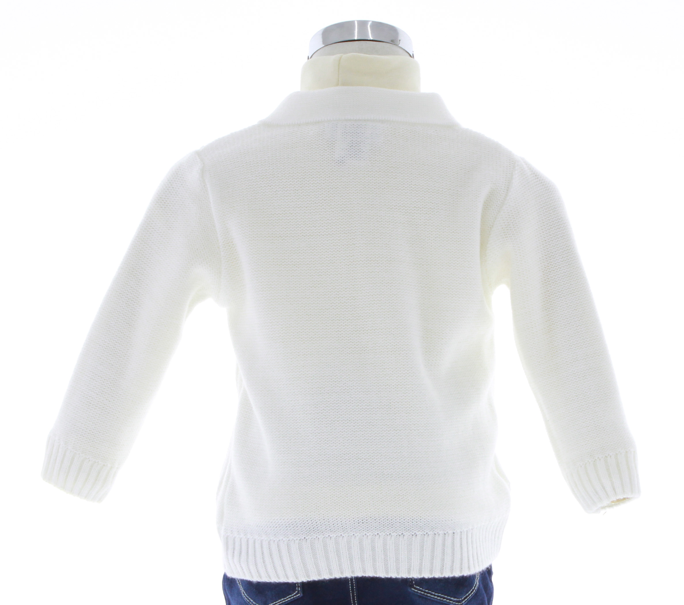 Foto 2 | Sueter Niño Chicos Olé Tejido Bebe 3317 Color Blanco