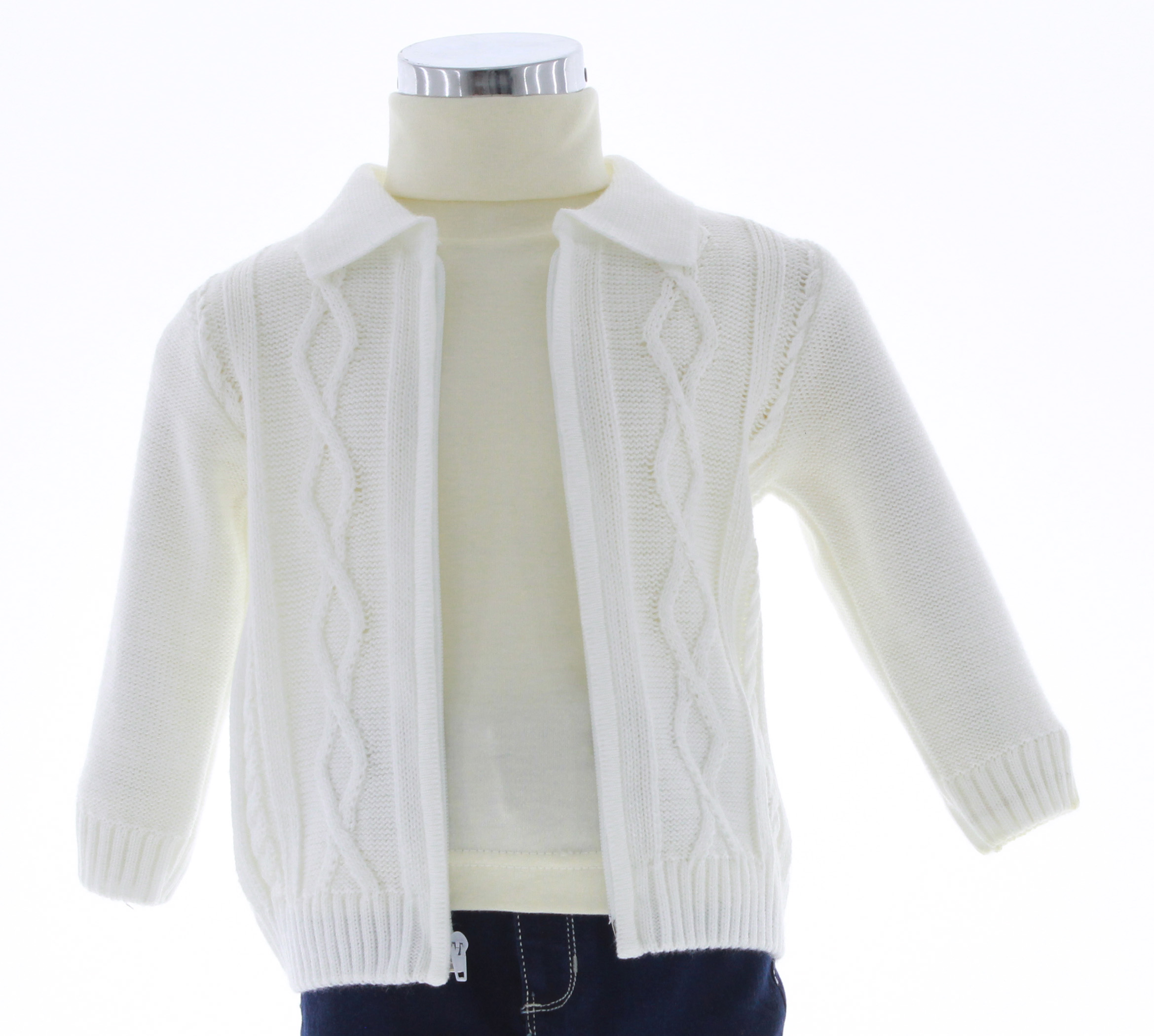 Foto 3 | Sueter Niño Chicos Olé Tejido Bebe 3317 Color Blanco