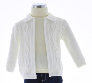 Foto 3 | Sueter Niño Chicos Olé Tejido Bebe 3317 Color Blanco