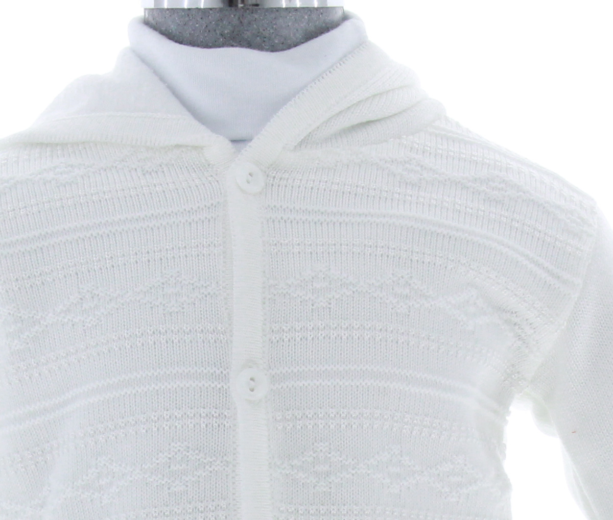 Foto 4 | Sueter Niño Chicos Olé Chamarra Tejida 3316 Color Blanco