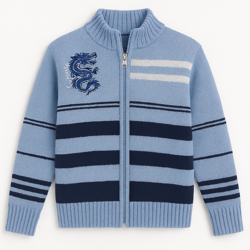 Suéter Para Niño Chicos Olé 2991 Azul Con Rayas $450