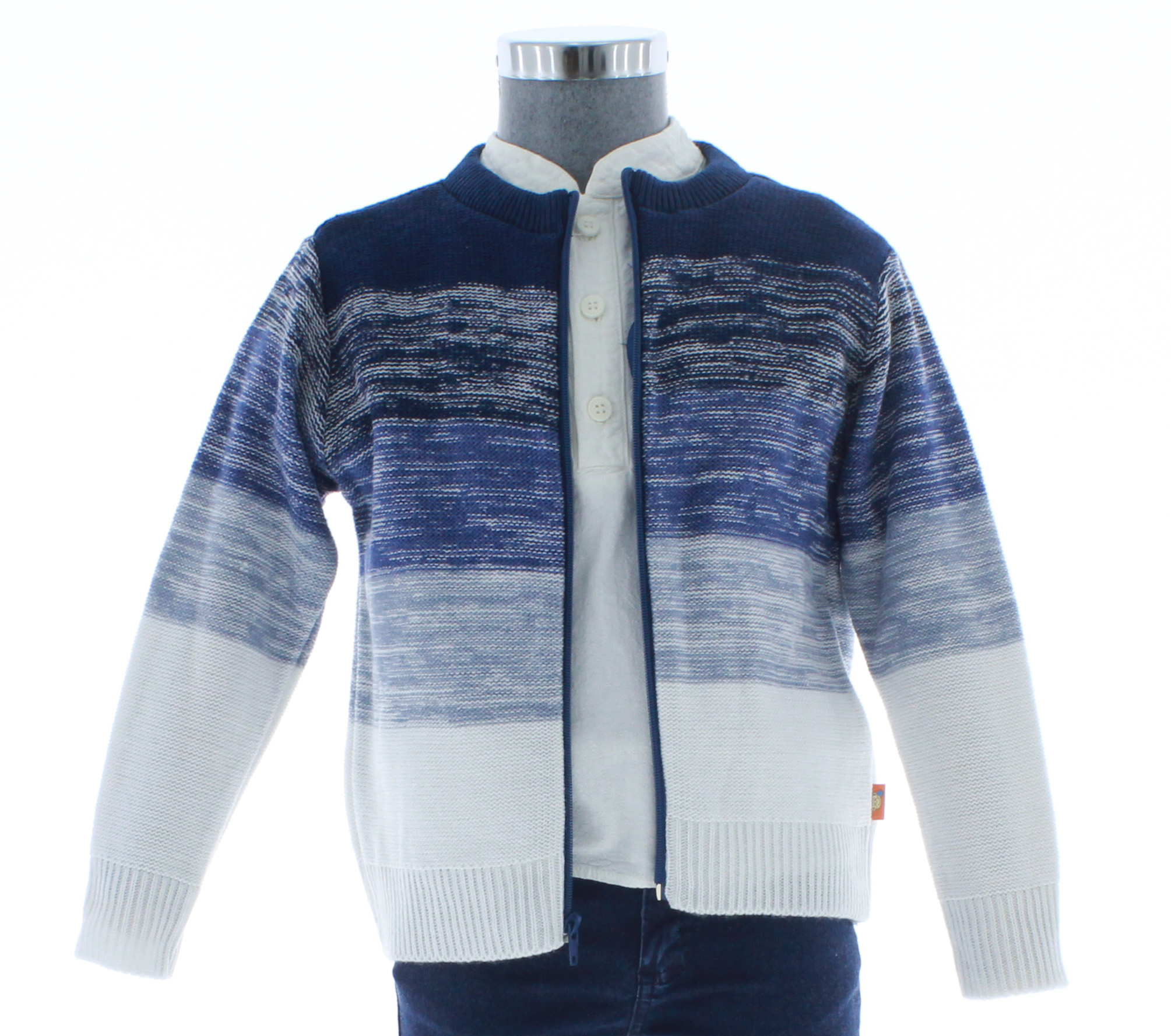 Foto 3 pulgar | Suéter Para Niño Chicos Olé 3133 Azul Marino Elegante