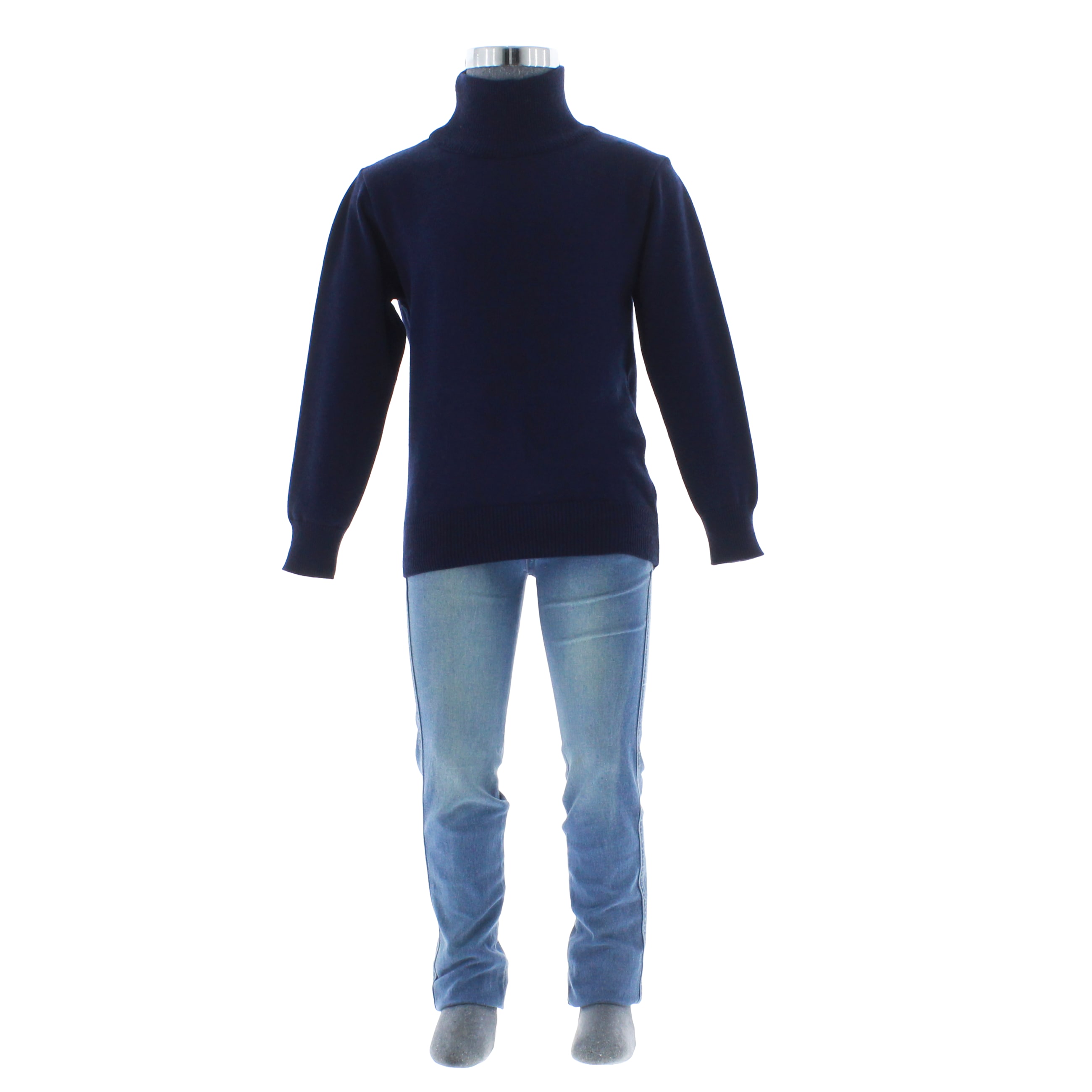Suéter Para Niño Chicos Olé 3999 Azul Cuello Alto Elegante $550