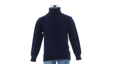 Foto 2 | Suéter Para Niño Chicos Olé 3999 Azul Cuello Alto Elegante