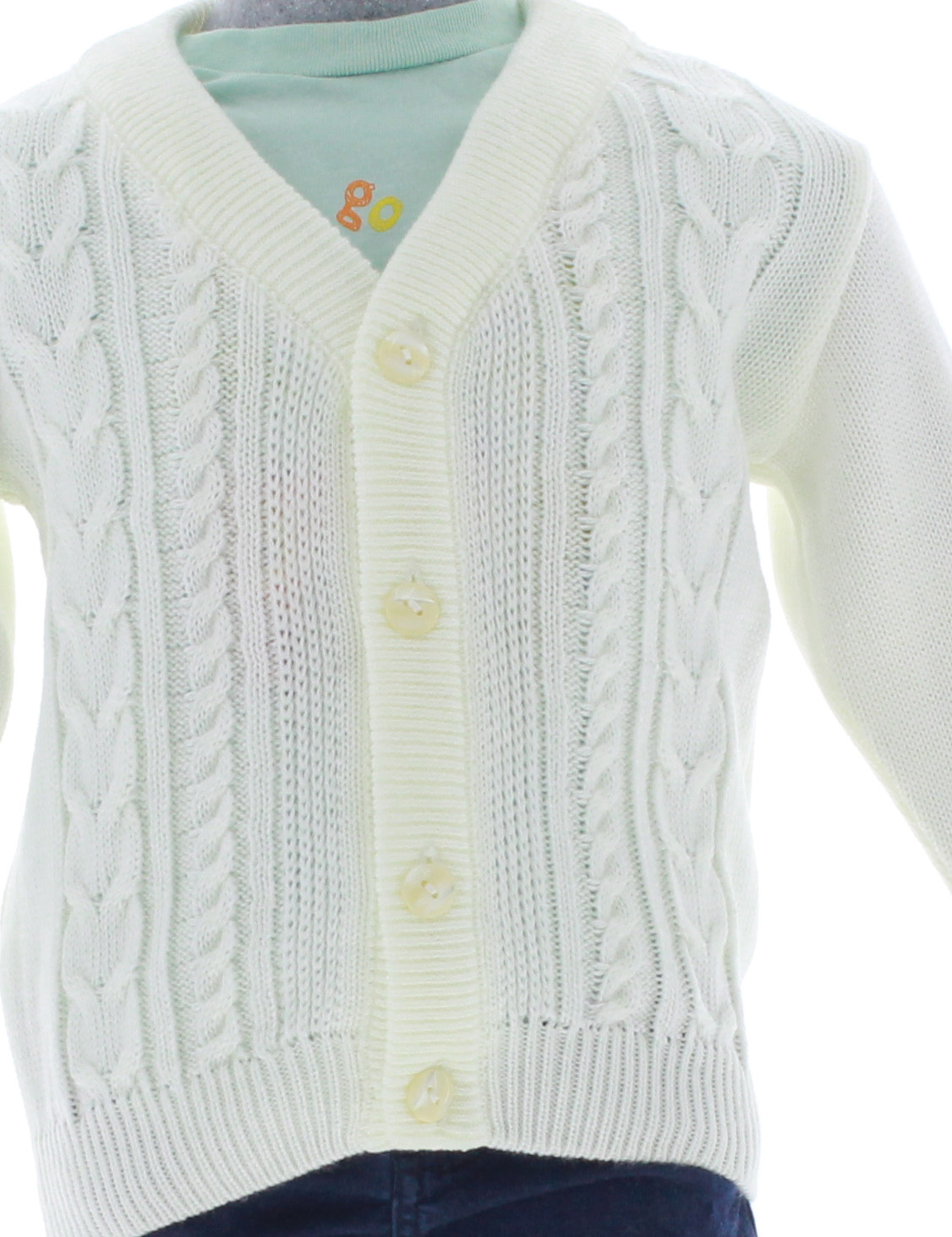 Foto 4 | Sueter Niño Bebe Tejido Chicos Olé 3406 Color Beige