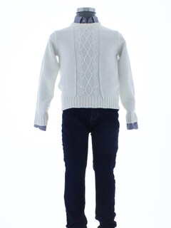 Foto 5 | Suéter Para Niño Chicos Olé 2697 Blanco Formal