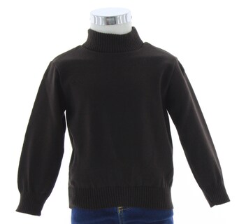 Foto 1 | Sueter Ligero Niño Chicos Olé Cuello Alto 3457 Color Cafe Oscuro