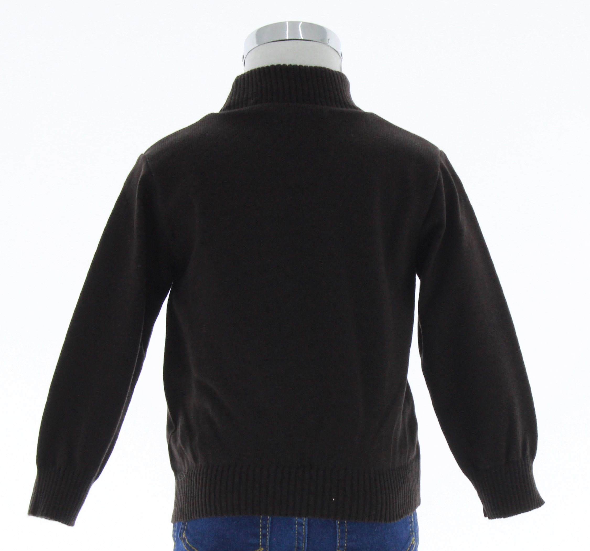 Foto 2 | Sueter Ligero Niño Chicos Olé Cuello Alto 3457  Color Cafe Oscuro