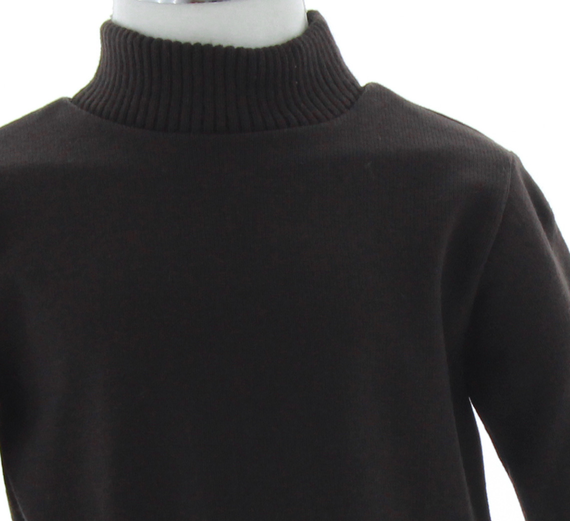 Foto 3 | Sueter Ligero Niño Chicos Olé Cuello Alto 3457  Color Cafe Oscuro
