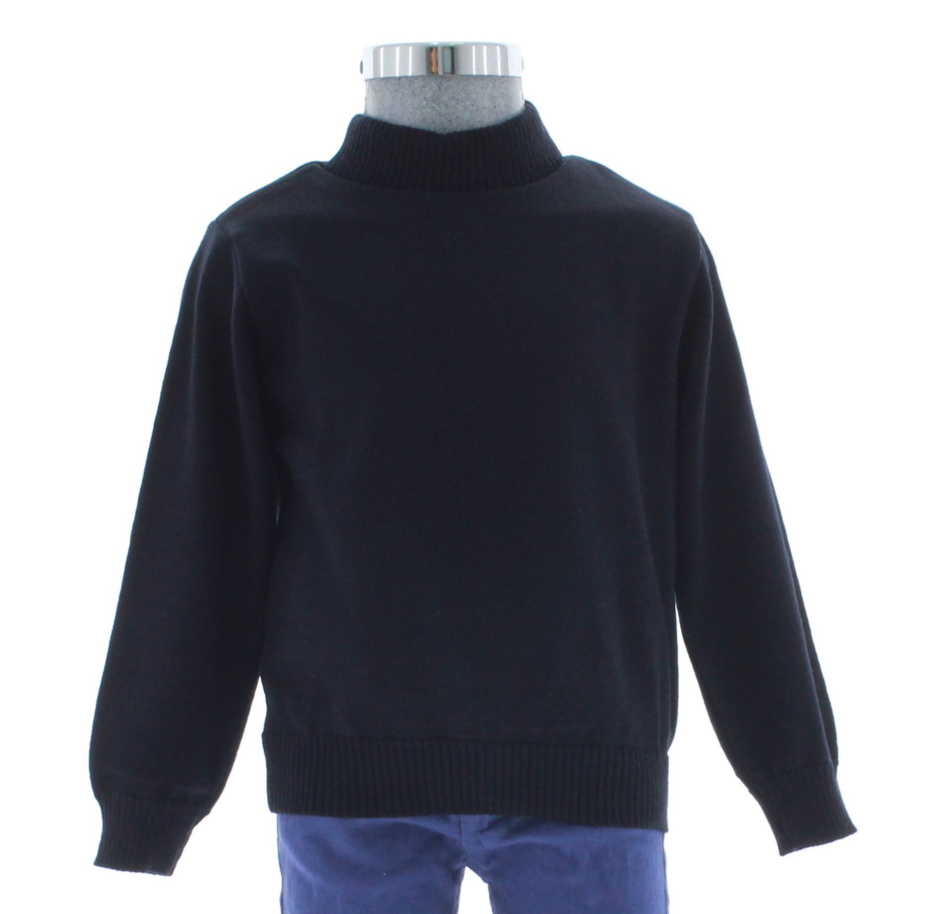 Foto 1 | Sueter Ligero Niño 3454 Color Azul Marino Cuello Alto