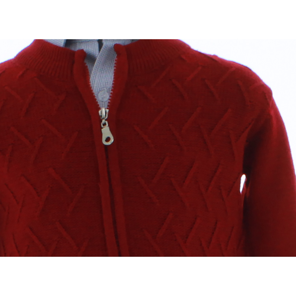 Foto 5 pulgar | Suéter Para Niño Chicos Olé 2397 Rojo Elegante Con Costuras