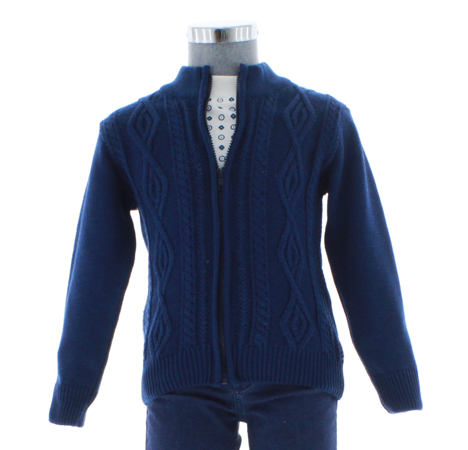 Foto 6 pulgar | Suéter Para Niño Chicos Olé 3425 Azul Marino Elegante