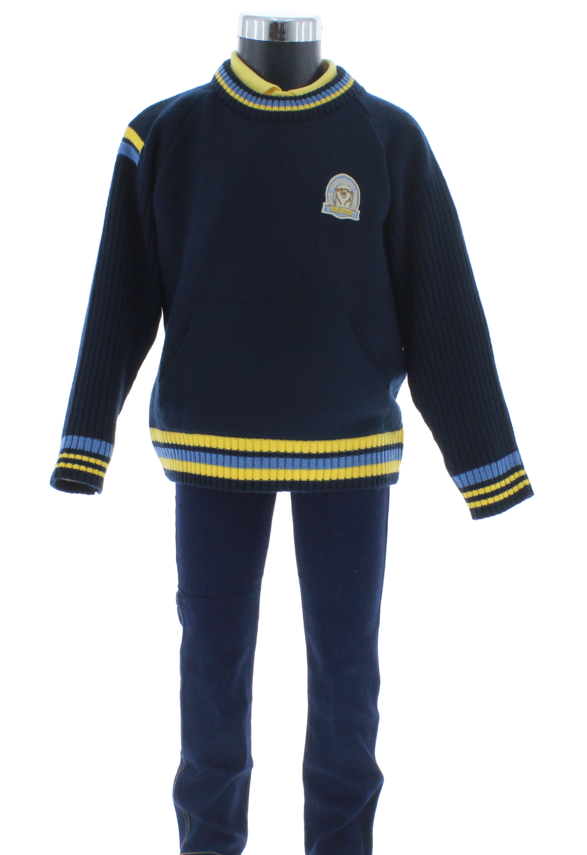 Foto 6 pulgar | Suéter Para Niño Chicos Olé 2963 Azul Marino Casual