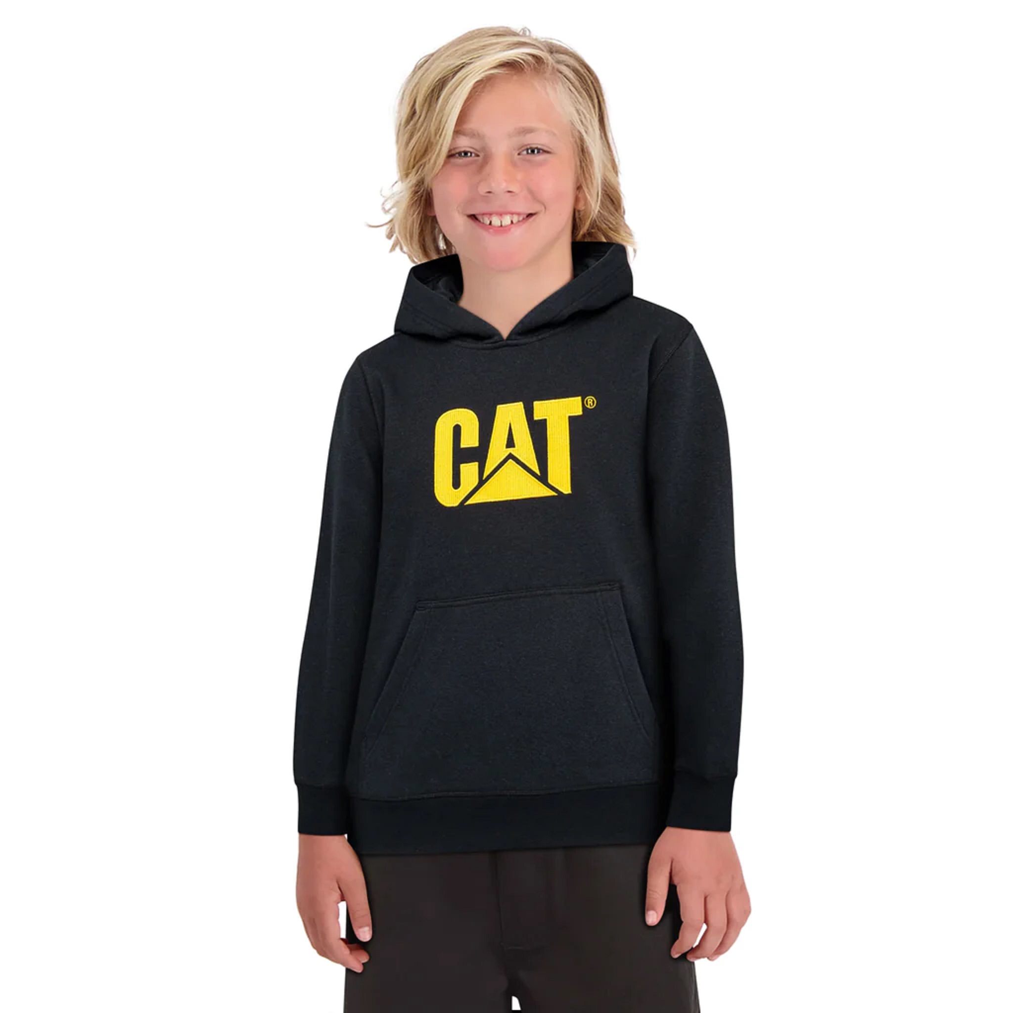 Sudadera Caterpillar Boys Cat Hoodie Negra para Niño