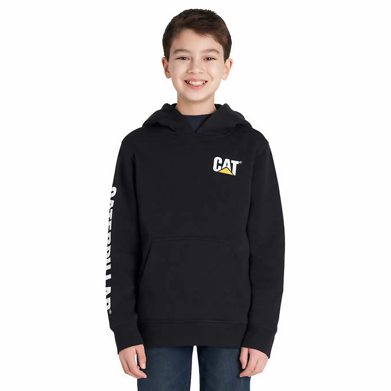 Sudadera Caterpillar Boys Cat Hoodie Negra para Niño