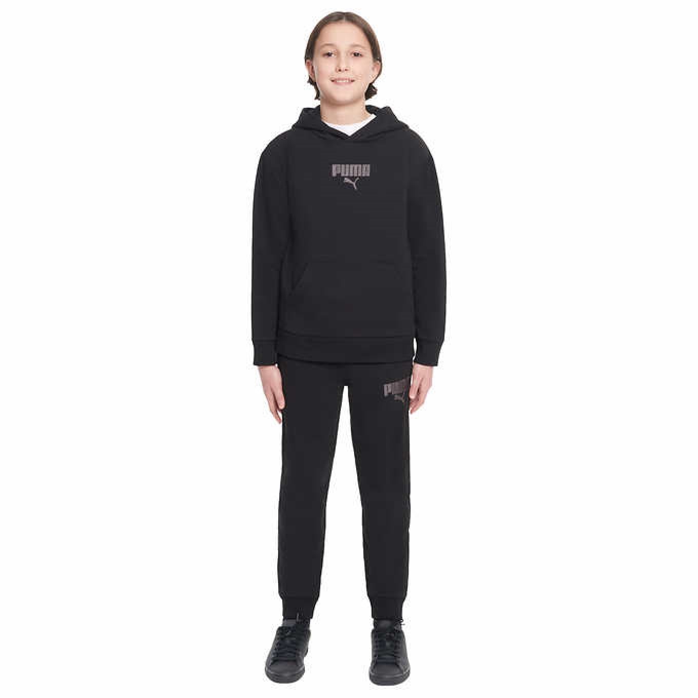 Foto 5 pulgar | Sudadera Puma Youth Hoodie Negra para Niño