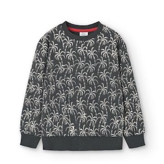 Foto 1 | Sudadera de Felpa Boboli con Estampado Palmeras para Niño