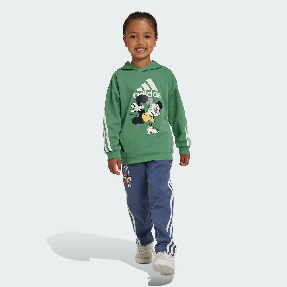 Foto 7 pulgar | Sudadera Disney Mickey Mouse Adidas Verde Niños
