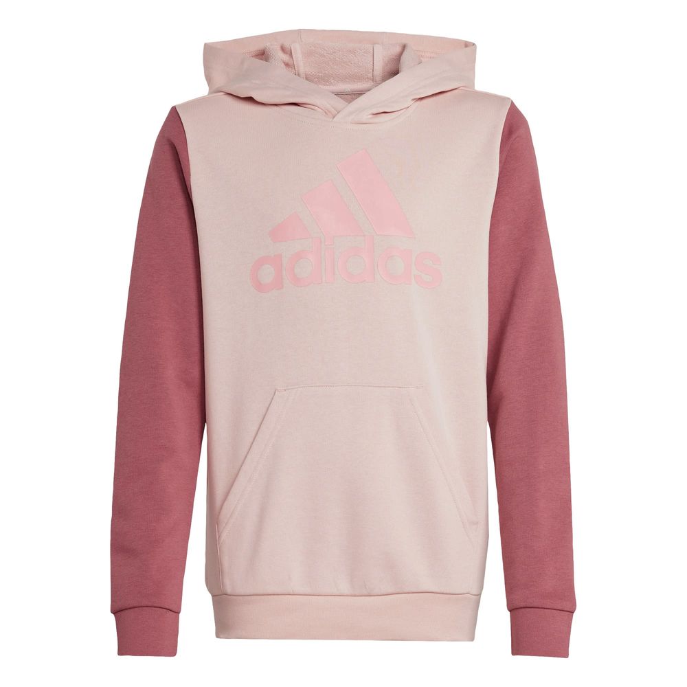 Sudadera Con Gorro Essentials Big Logo Colorblock Kids Adidas Rosa Niños $799