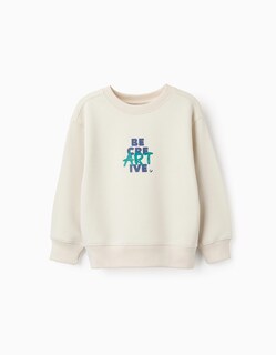 Foto 1 | Sudadera Perchada para Niño Creartive Beige Zippy