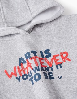 Foto 2 | Sudadera Efecto Térmico Zippy Art Gris para Niño