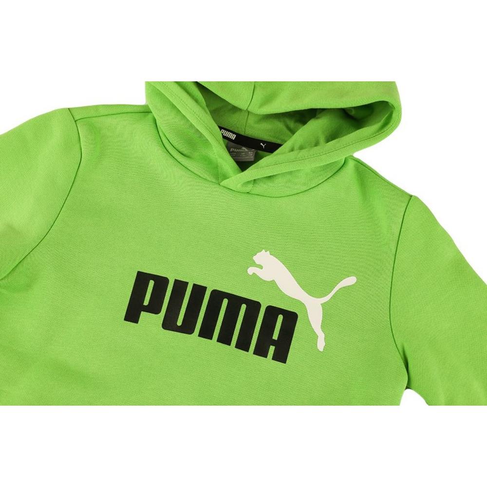 Foto 4 pulgar | Sudadera Puma Ess+ 2 Col Big Logo Para Niños 586987-46 Verde Lima