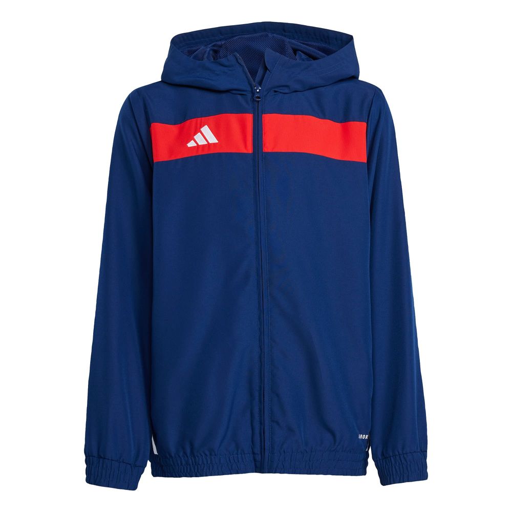 Foto 2 pulgar | Sudadera con Gorro Tiro 25 Essentials Woven Adidas Azul para Niños