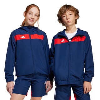 Foto 3 | Sudadera con Gorro Tiro 25 Essentials Woven Adidas Azul para Niños
