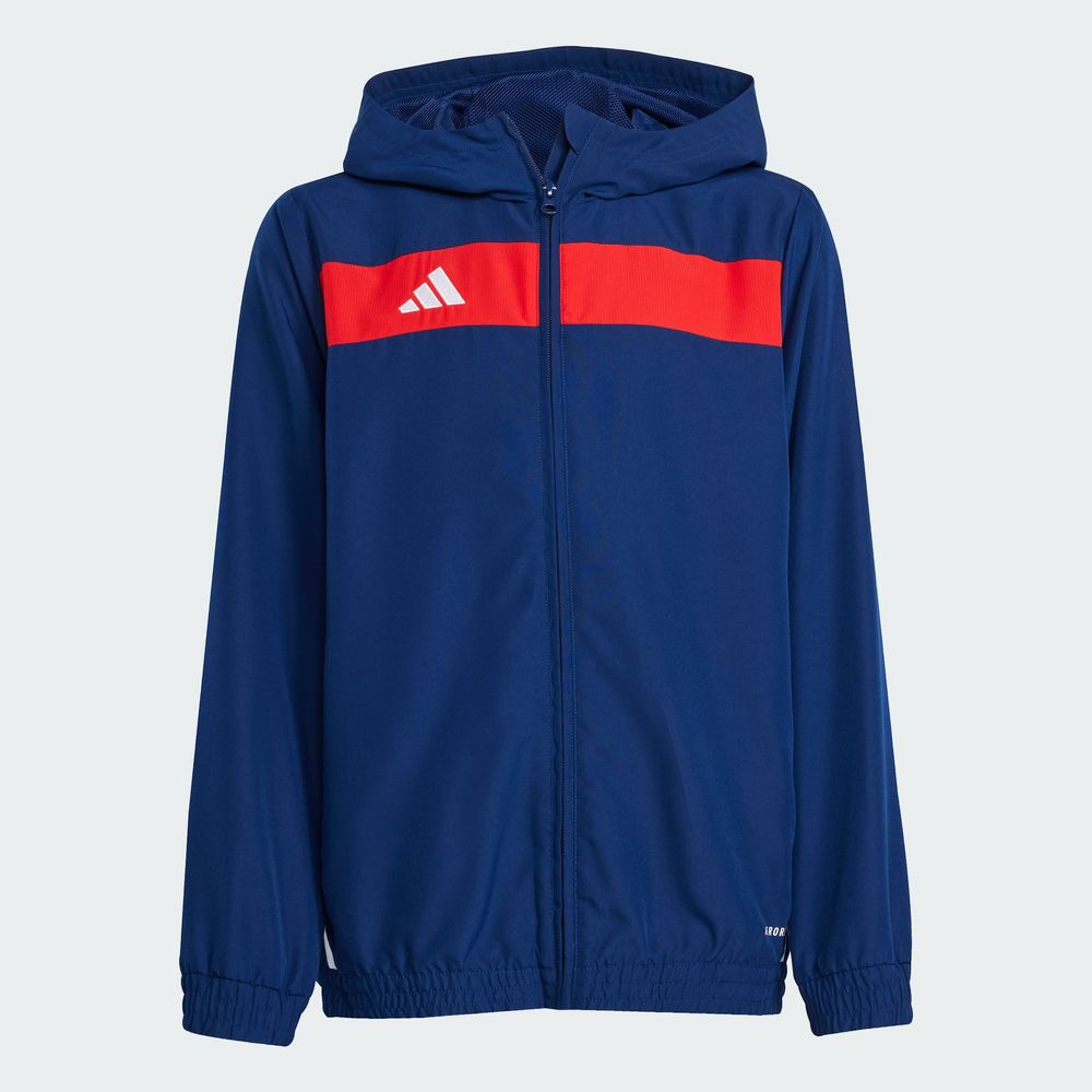 Foto 5 pulgar | Sudadera con Gorro Tiro 25 Essentials Woven Adidas Azul para Niños