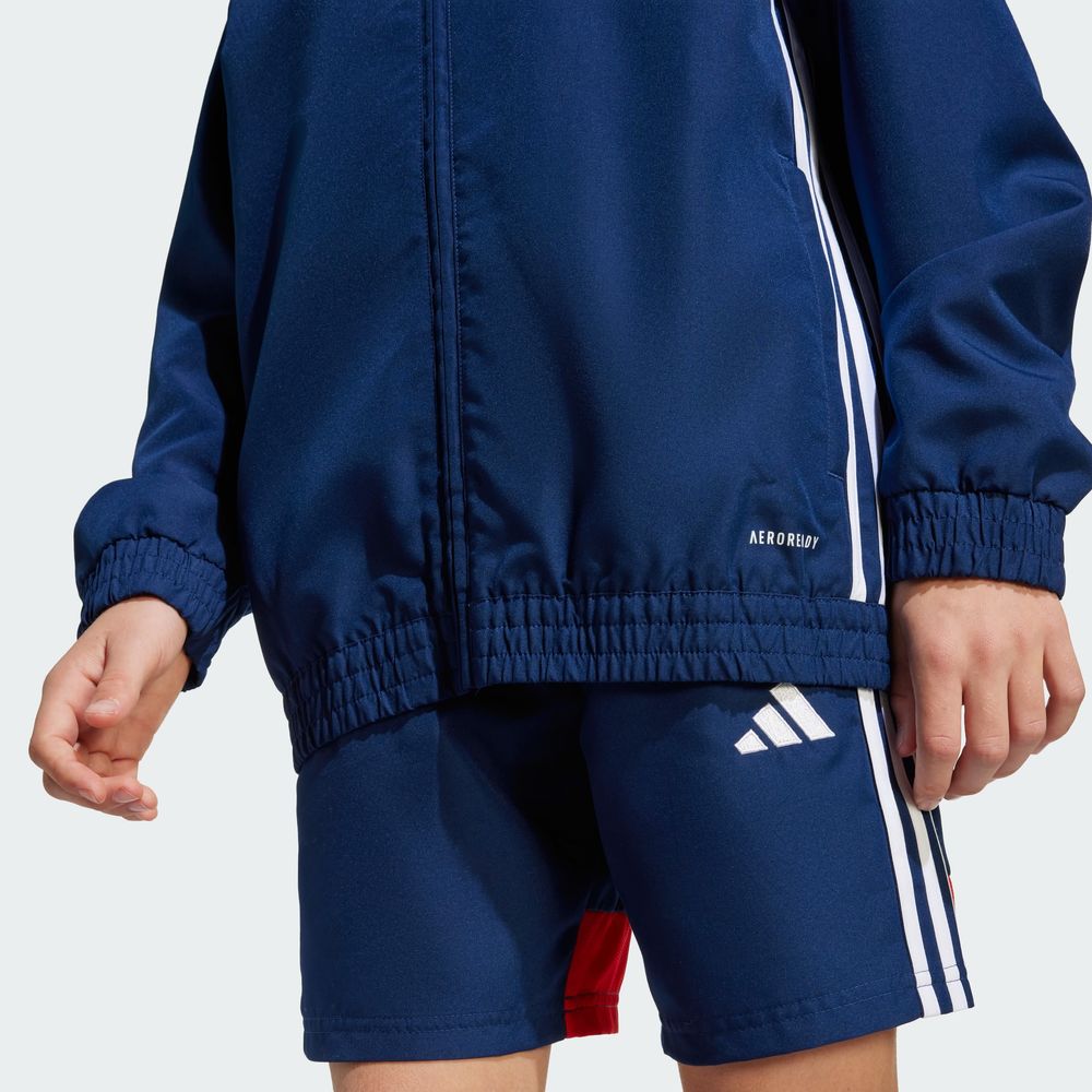 Foto 9 pulgar | Sudadera con Gorro Tiro 25 Essentials Woven Adidas Azul para Niños