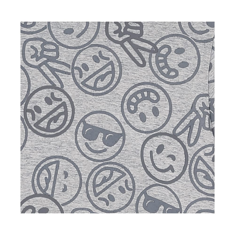 Foto 2 | Sudadera Audaz Para Niño Poliéster Gris Con Estampado De Emojis