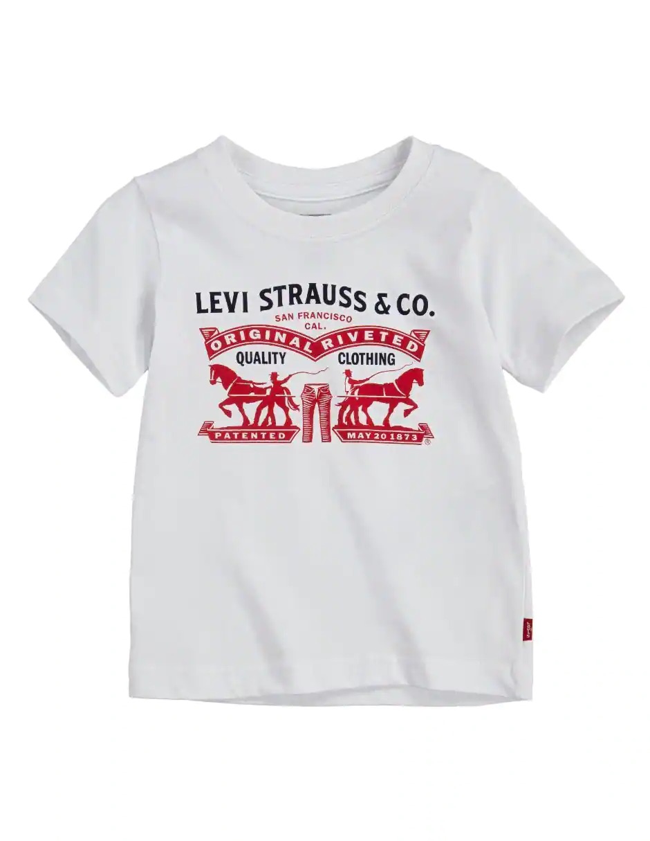 Playera Levi Strauss & Code Algodón Para  Niño Levi´s