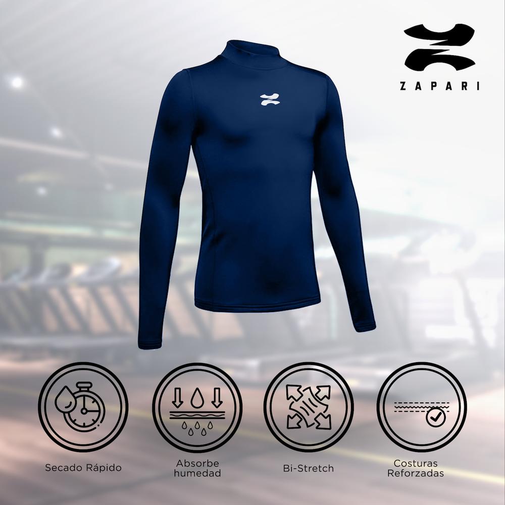 Foto 5 pulgar | Playera Deportiva Manga Larga Zapari color Negro para Niños 3 Piezas