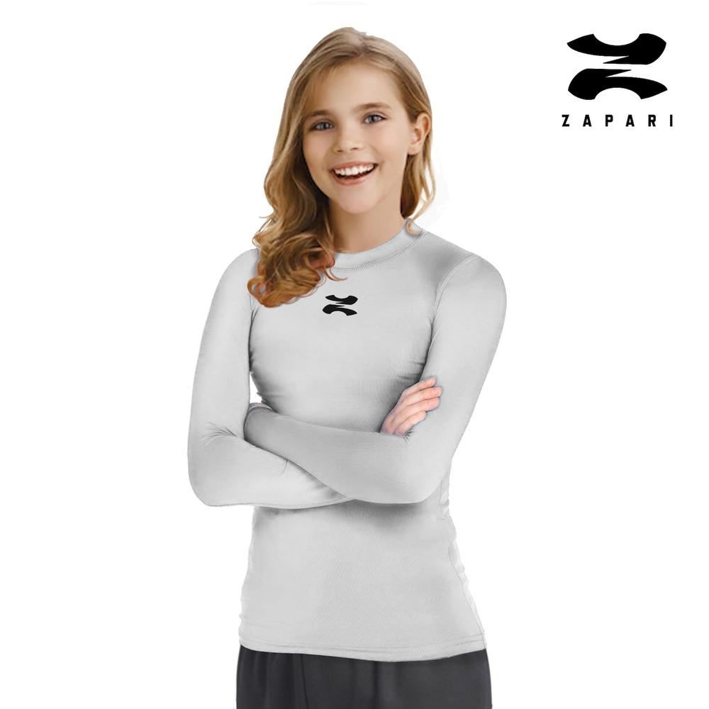 Foto 3 pulgar | Playera Deportiva Manga Larga Zapari color Blanco para Niños 3 Piezas