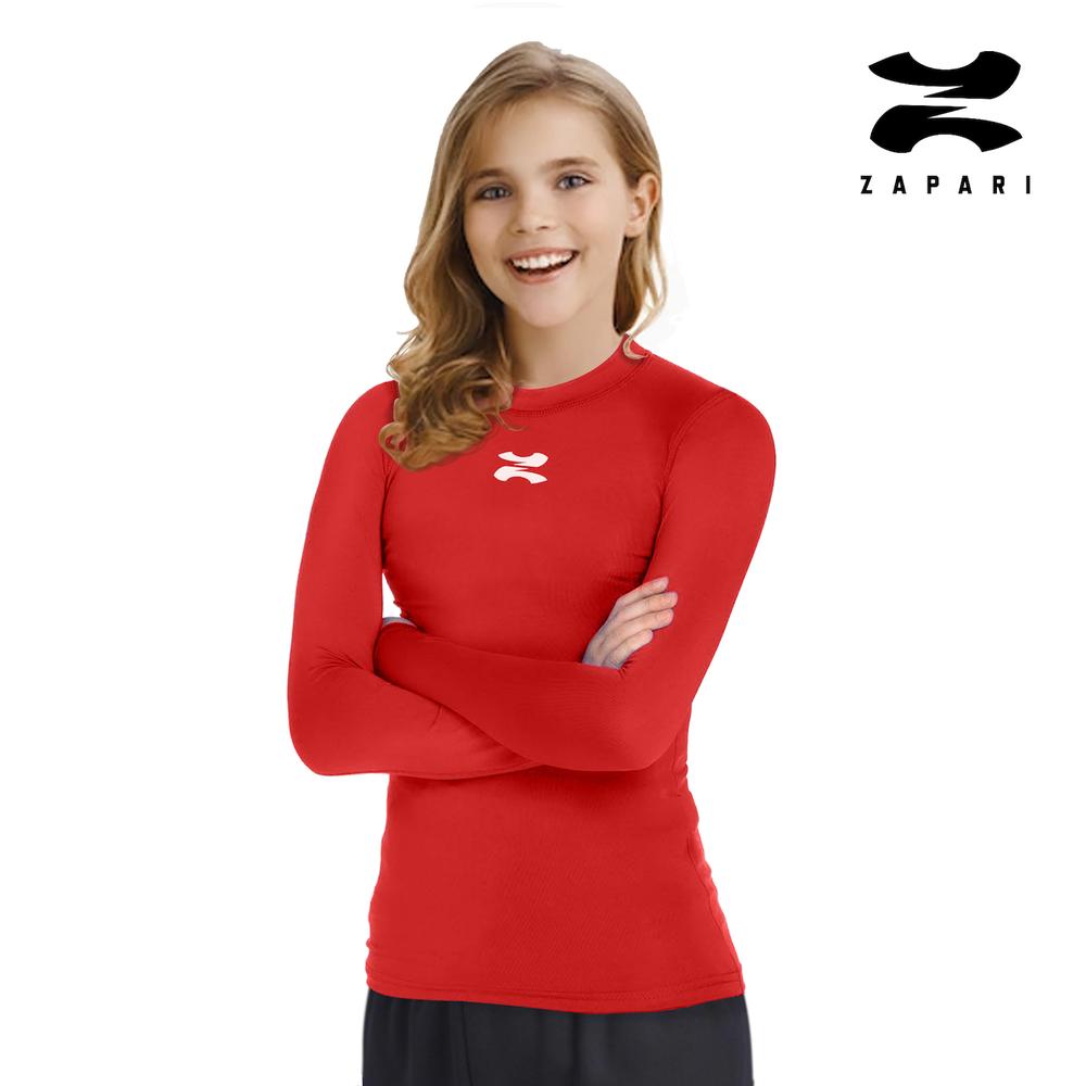 Foto 3 pulgar | Playera Deportiva Manga Larga Zapari color Rojo para Niños 3 Piezas