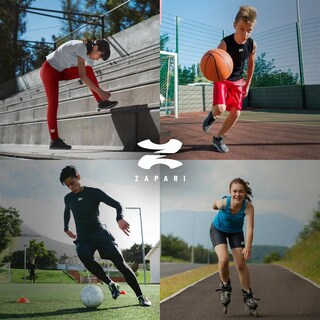 Foto 5 | Playera Deportiva Manga Larga Zapari color Rojo para Niños 3 Piezas