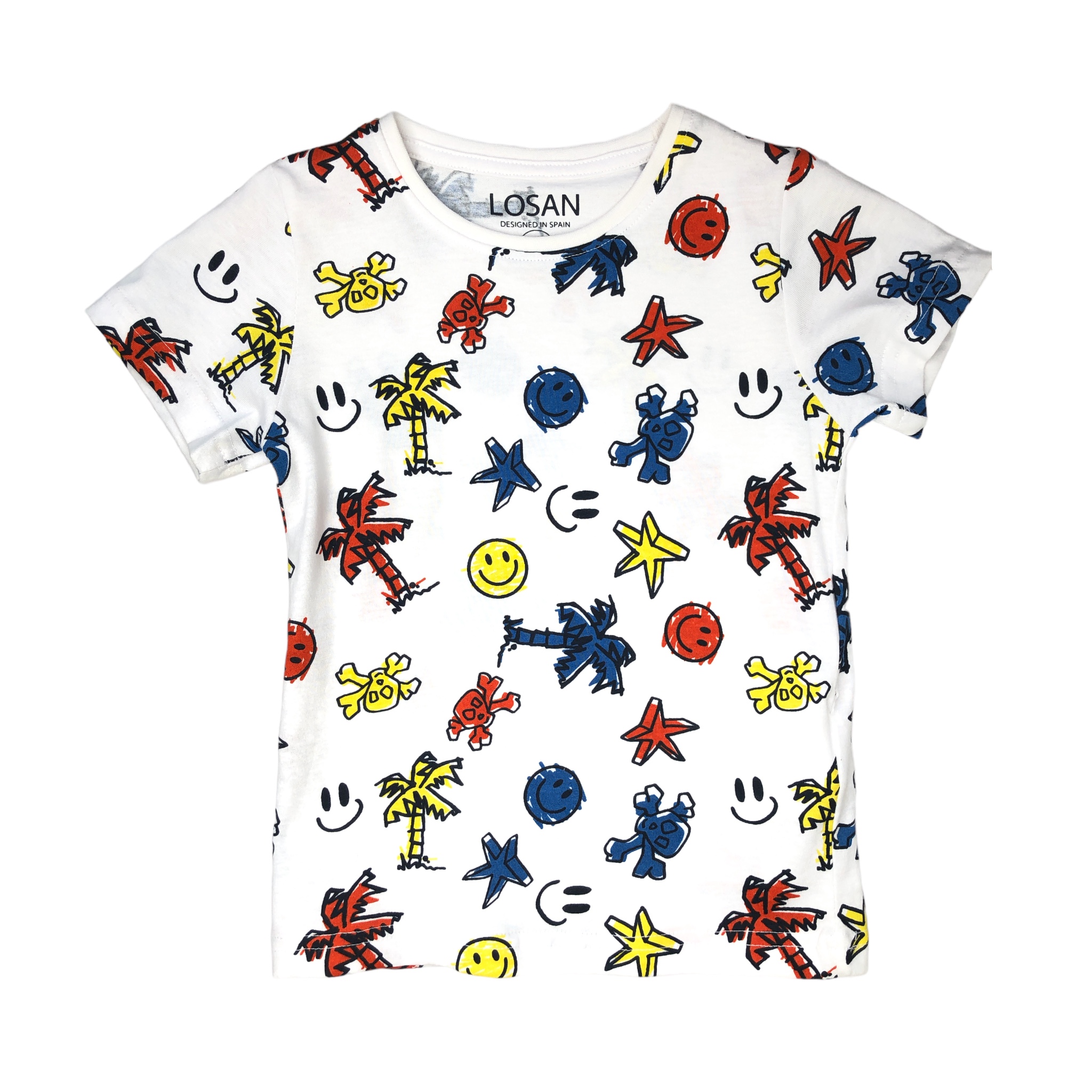 Playera Manga Corta Losan Smile para Niño